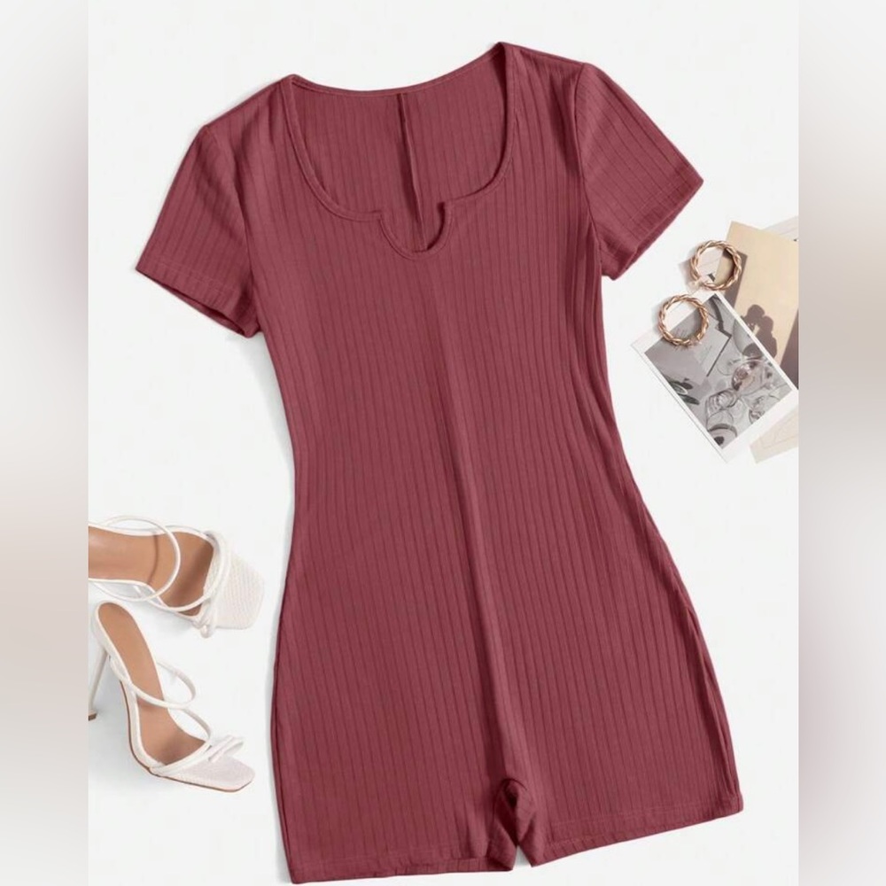 Dusty Rose Colored Romper!!